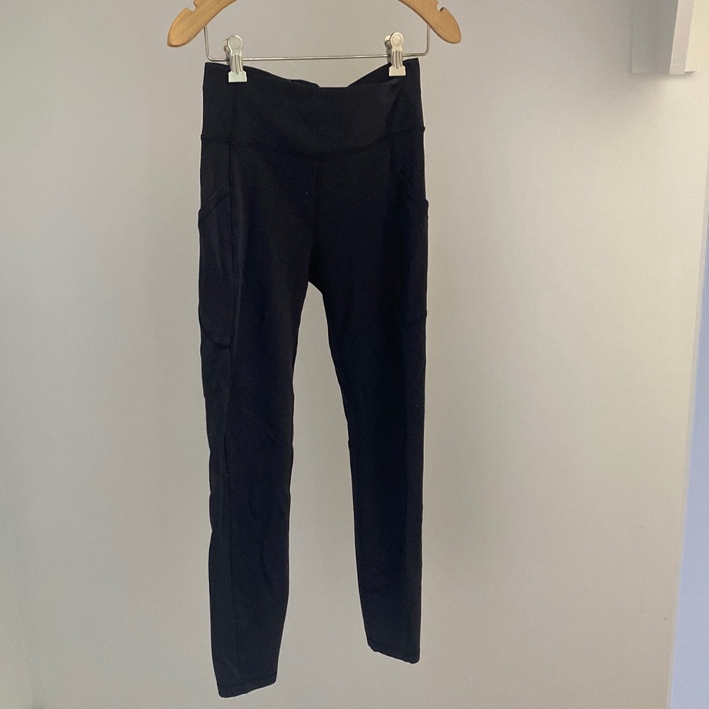 lululemon black leggings | size four
